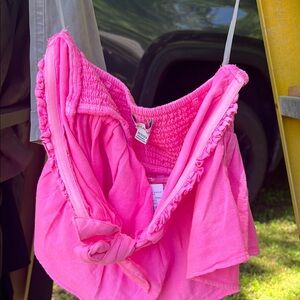 American Eagle Outfitters Pink Crop Top